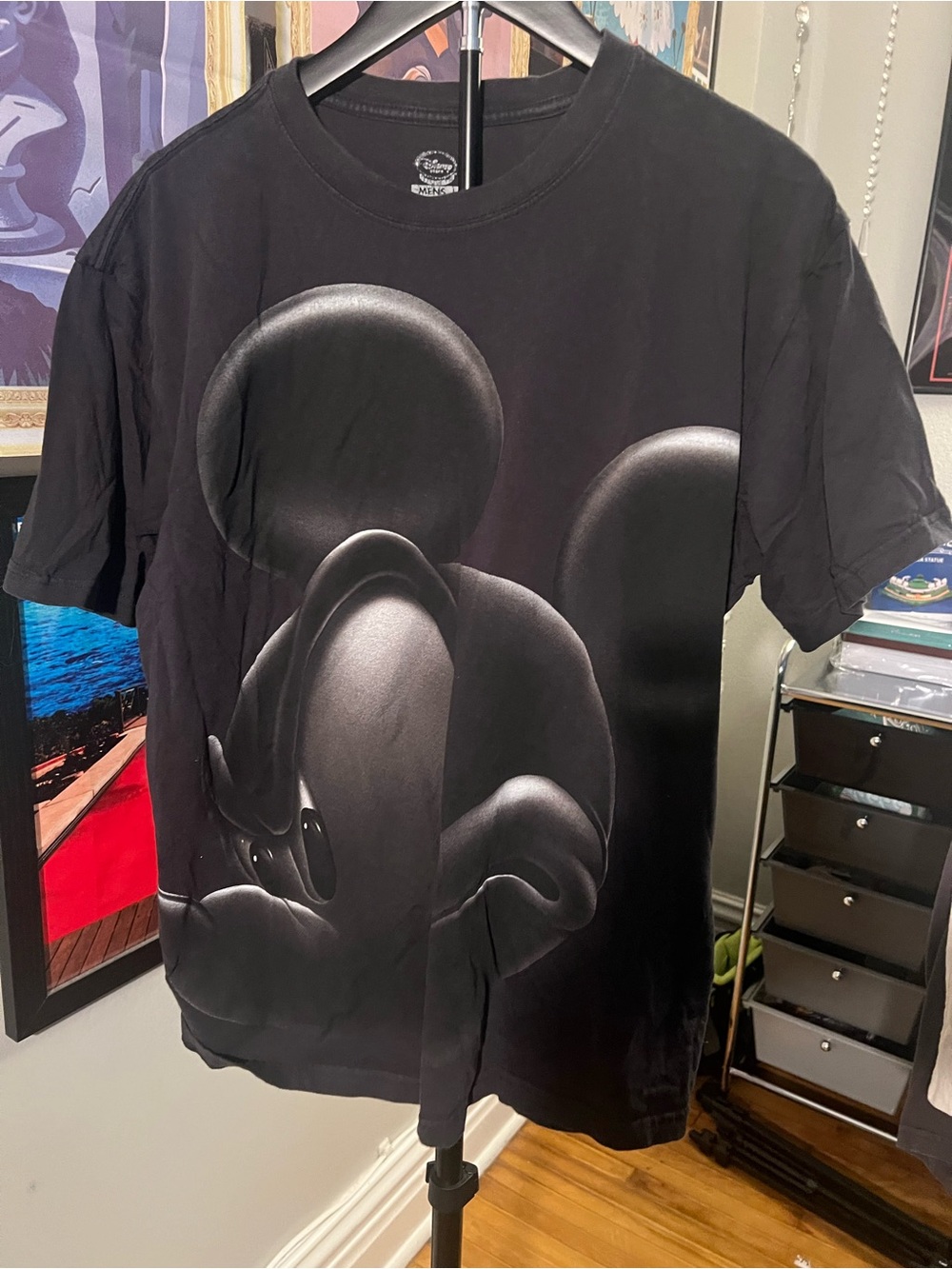 Black Graphic Mickey Mouse T-Shirt